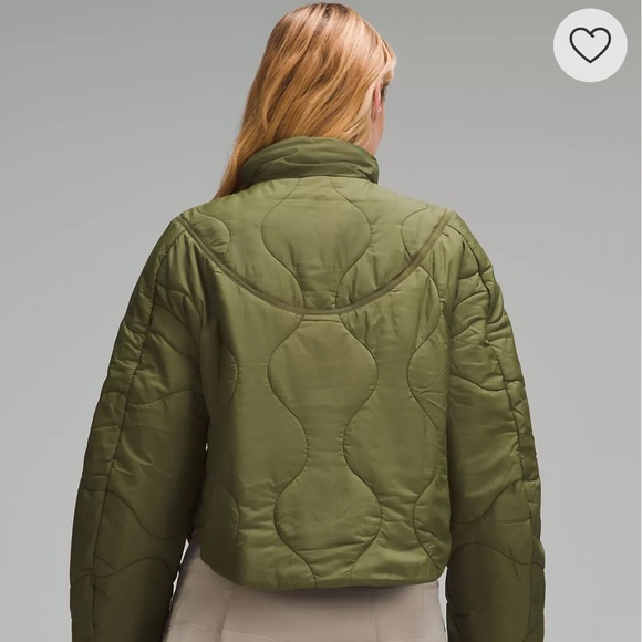 Lululemon Quilted Light Insulation Cropped Jacket *Ether Green - Picture 4 of 5